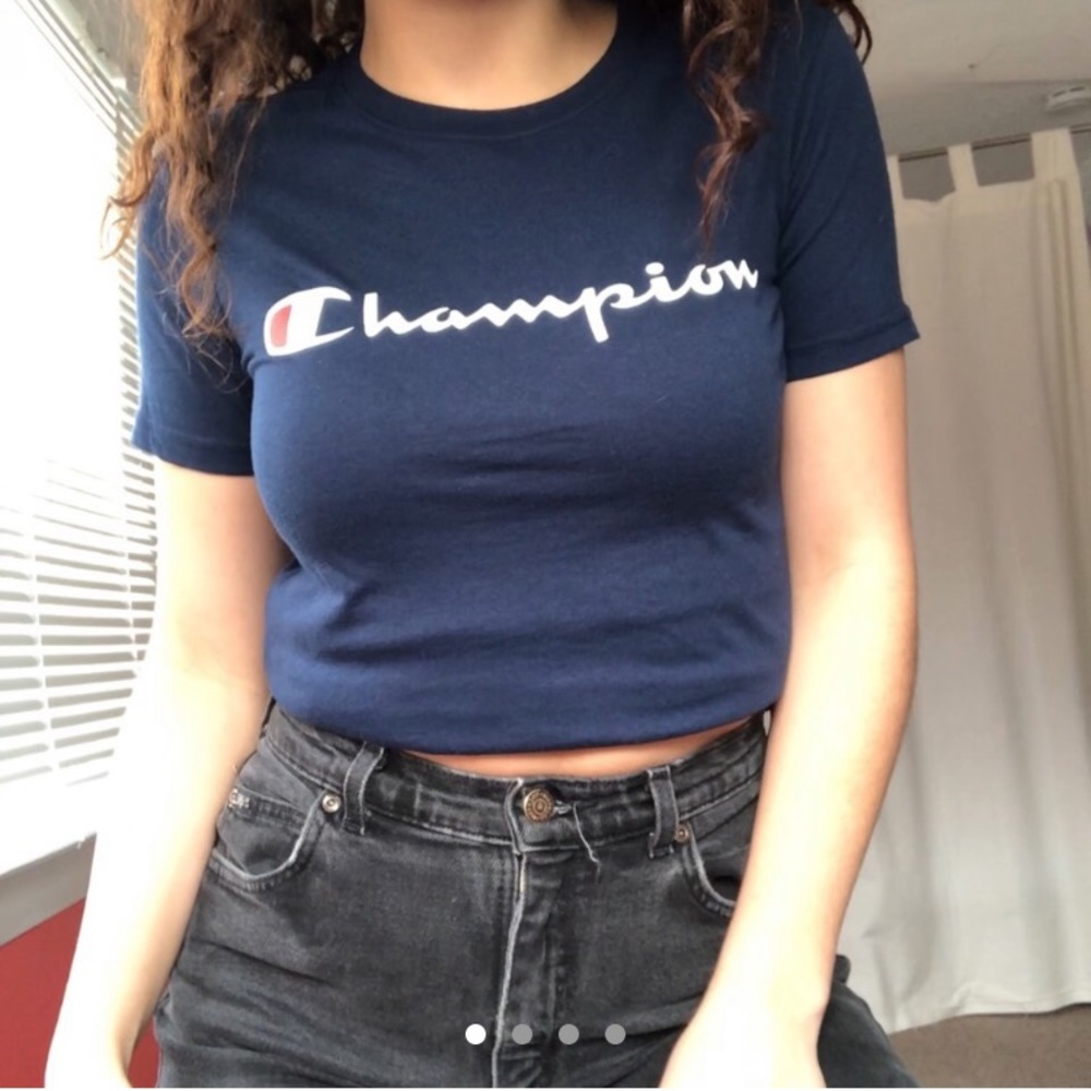 Navy Blue Champion Tee